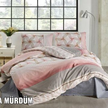 Kristal Nima Mürdüm Terry Cotton Çift Kişilik Nevresim Takımı