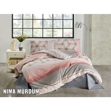 Kristal Nima Mürdüm Terry Cotton Çift Kişilik Nevresim Takımı