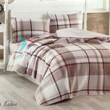 Kristal Tek Kişilik Light Sava Kahve Nevresim Takımı