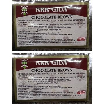 Krk Gıda 9 gr Toz Kahverengi Renklendirici Gıda Boyası