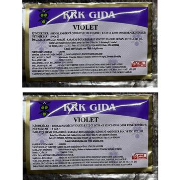 Krk Gıda 9 gr Toz Mor Renklendirici Gıda Boyası