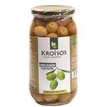 Kroisos 600 gr Çizik Yeşil Zeytin