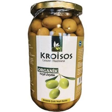 Kroisos 600 gr Çizik Yeşil Zeytin