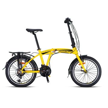 Kron FD2000 20 Jant 21 Vites V-Fren Sarı/Siyah Katlanabilir Bisiklet