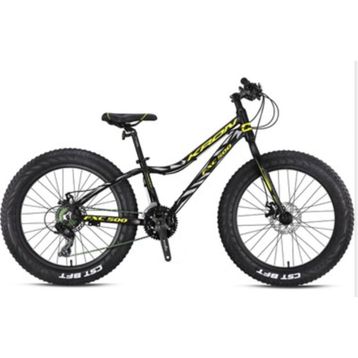 Kron FXC 500 Fat Bike Mekanik Disk 20 Jant 7 Vites Profesyonel Mat Siyah Kırmızı Mavi Dağ Bisikleti