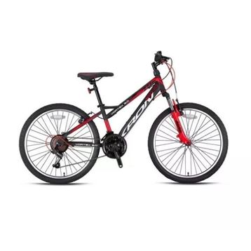 Kron Vortex 3.0 26 Jant 21 Vites V-Fren Çelik Siyah Kırmızı Vitesli Çocuk Bisikleti