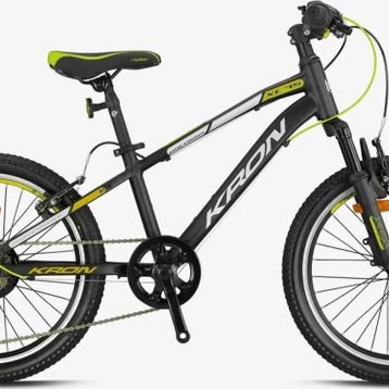 Kron XC 75 20 Jant 7 Vites V-Fren Alüminyum Gövde Siyah Gri Neon Sarı Çocuk Dağ Bisikleti