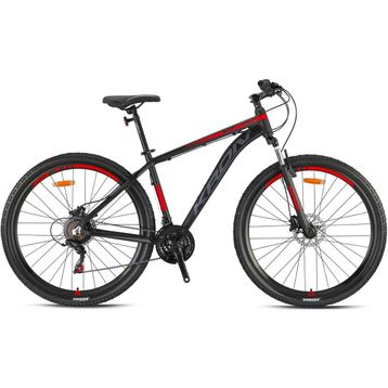 Kron XC 75 Hidrolik Disk Fren 29 Jant 21 Vites 18 inç Siyah Kırmızı Füme Dağ Bisikleti