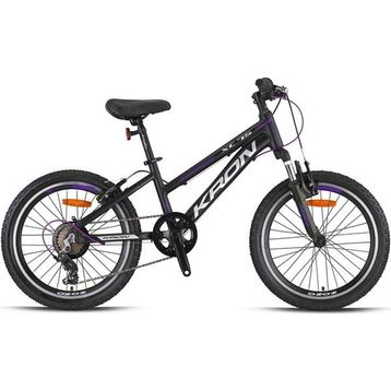 Kron XC75 20 Jant 7 Vites 28 cm V Fren Mat Siyah Mor Gri Çocuk Bisikleti