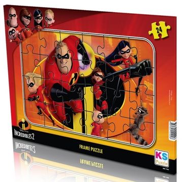 KS 24 Parça Incredibles Frame Puzzle