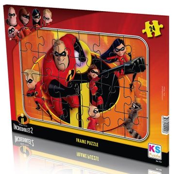 KS 24 Parça Incredibles Frame Puzzle