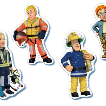 Ks Baby Fireman Sam My First Puzzle 4 In 1 Çerçevesiz Puzzle