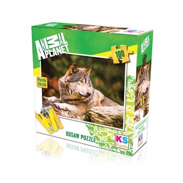 KS Games 100 Parça Animal Planet Lonewolf Puzzle