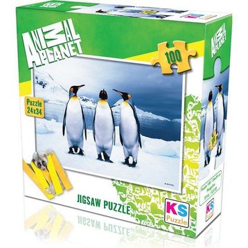 KS Games 100 Parça Animal Planet Penguins Puzzle