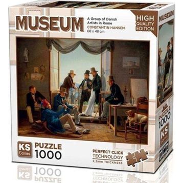 KS Games 1000 Parça Danimarkalı Sanatçılar Romada Puzzle