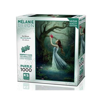 KS Games 1000 Parça Kırmızı Çiçek Puzzle