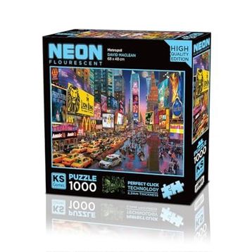 KS Games 1000 Parça Metropol Neon Puzzle