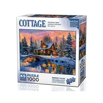 KS Games 1000 Parça Noel Işıkları Puzzle