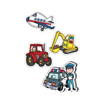 KS Games 12004 Meslekler Ve Taşıtlar Baby Puzzle