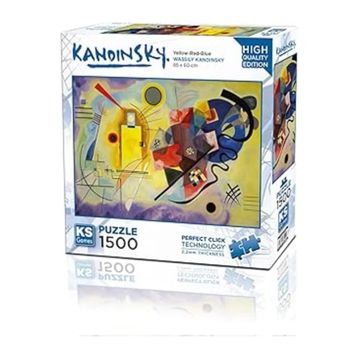 KS Games 1500 Parça Sarı Kırmızı Mavi Puzzle