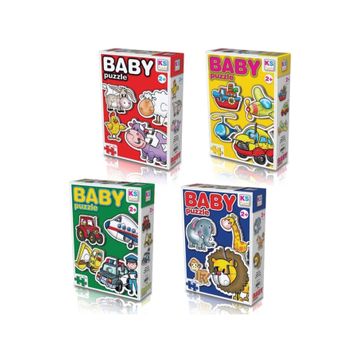 KS Games 153.P.PUZL.005.1800 Orman Hayvanları Baby Puzzle