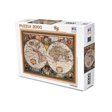 KS Games 17th Centruy World Map 2000 Parça Puzzle