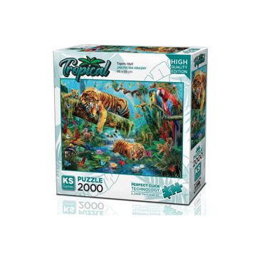 KS Games 2000 Parça Kaplanlar Puzzle
