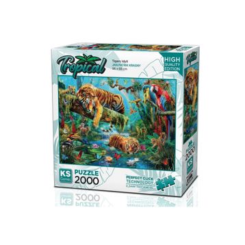 KS Games 2000 Parça Kaplanlar Puzzle