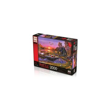 KS Games 2000 Parça Lakeside Cottage Puzzle
