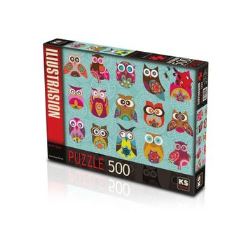 KS Games 20011 500 Parça Multi Owls Puzzle