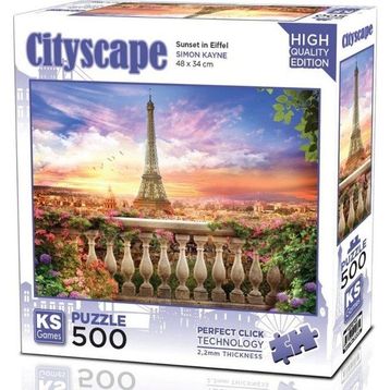 Ks Games 20066 Sunset In Eiffel 500 Parça Puzzle