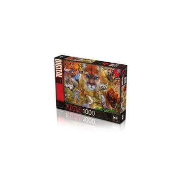 KS Games 20567 1000 Parça North American Animals Puzzle