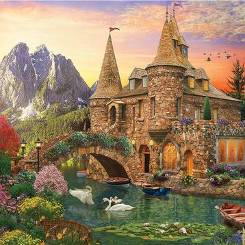 KS Games 20568 1000 Parça Castle Land Puzzle