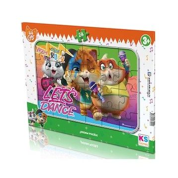 KS Games 24 Parça 44 Cat Frame Puzzle