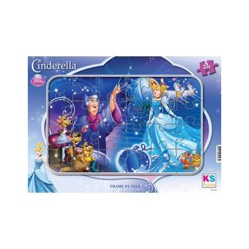 KS Games 24 Parça Prenses Cinderella Frame Puzzle