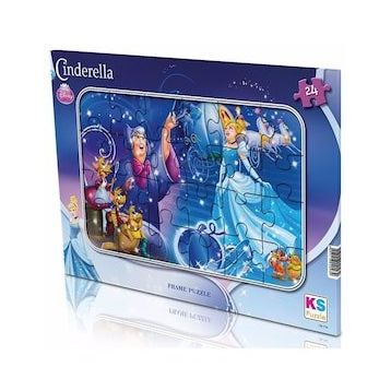 KS Games 24 Parça Prenses Cinderella Frame Puzzle