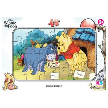KS Games +3 Yaş Winnie The Pooh 24 Parça Frame Puzzle