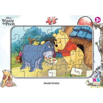KS Games +3 Yaş Winnie The Pooh 24 Parça Frame Puzzle