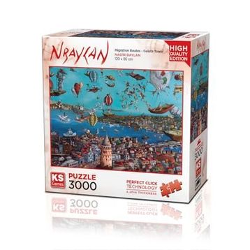 KS Games 3000 Parça Galata Kulesi Puzzle