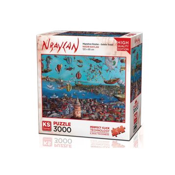KS Games 3000 Parça Galata Kulesi Puzzle