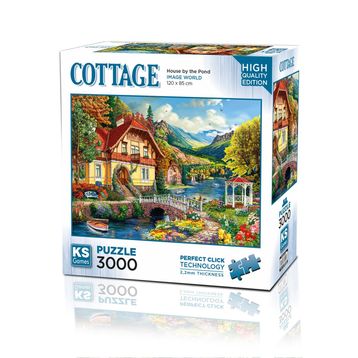KS Games 3000 Parça Gölet Kenarındaki Ev Puzzle