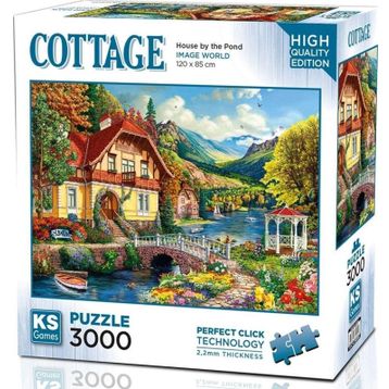 KS Games 3000 Parça Gölet Kenarındaki Ev Puzzle