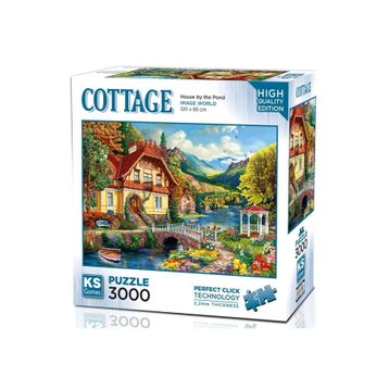 KS Games 3000 Parça Gölet Kenarındaki Ev Puzzle