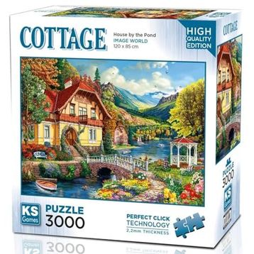 KS Games 3000 Parça Gölet Kenarındaki Ev Puzzle