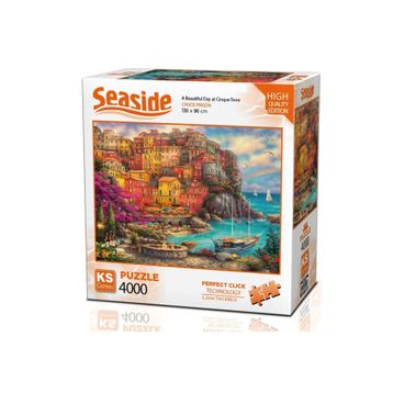 KS Games 4000 Parça Cinque Terrede Güzel Bir Gün Puzzle