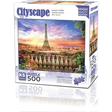 KS Games 500 Parça Eyfel'de Gün Batımı Puzzle