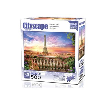 KS Games 500 Parça Eyfel'de Gün Batımı Puzzle