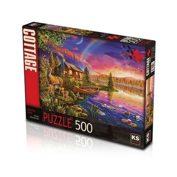 KS Games 500 Parça Lakeside Cabin Puzzle