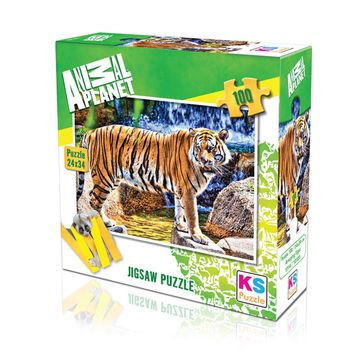KS Games Amazing Tiger 100 Parça Puzzle