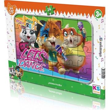 KS Games Bafi Kediler (44 Kedi/44 Cat-Buffy Kediler) Puzzle 24 Parça
